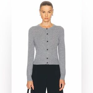 Nili Lotan XS March Cardigan Cashmere Grey Melange